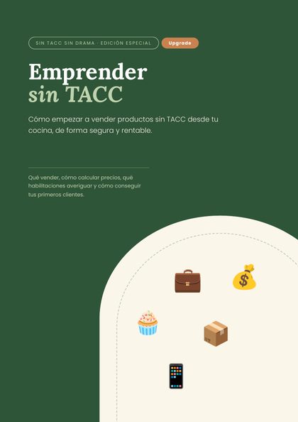 Tapa de Emprender vendiendo sin TACC