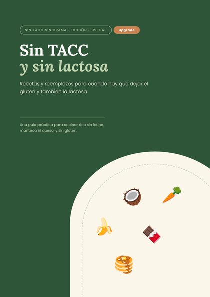 Tapa de Sin TACC y sin lactosa